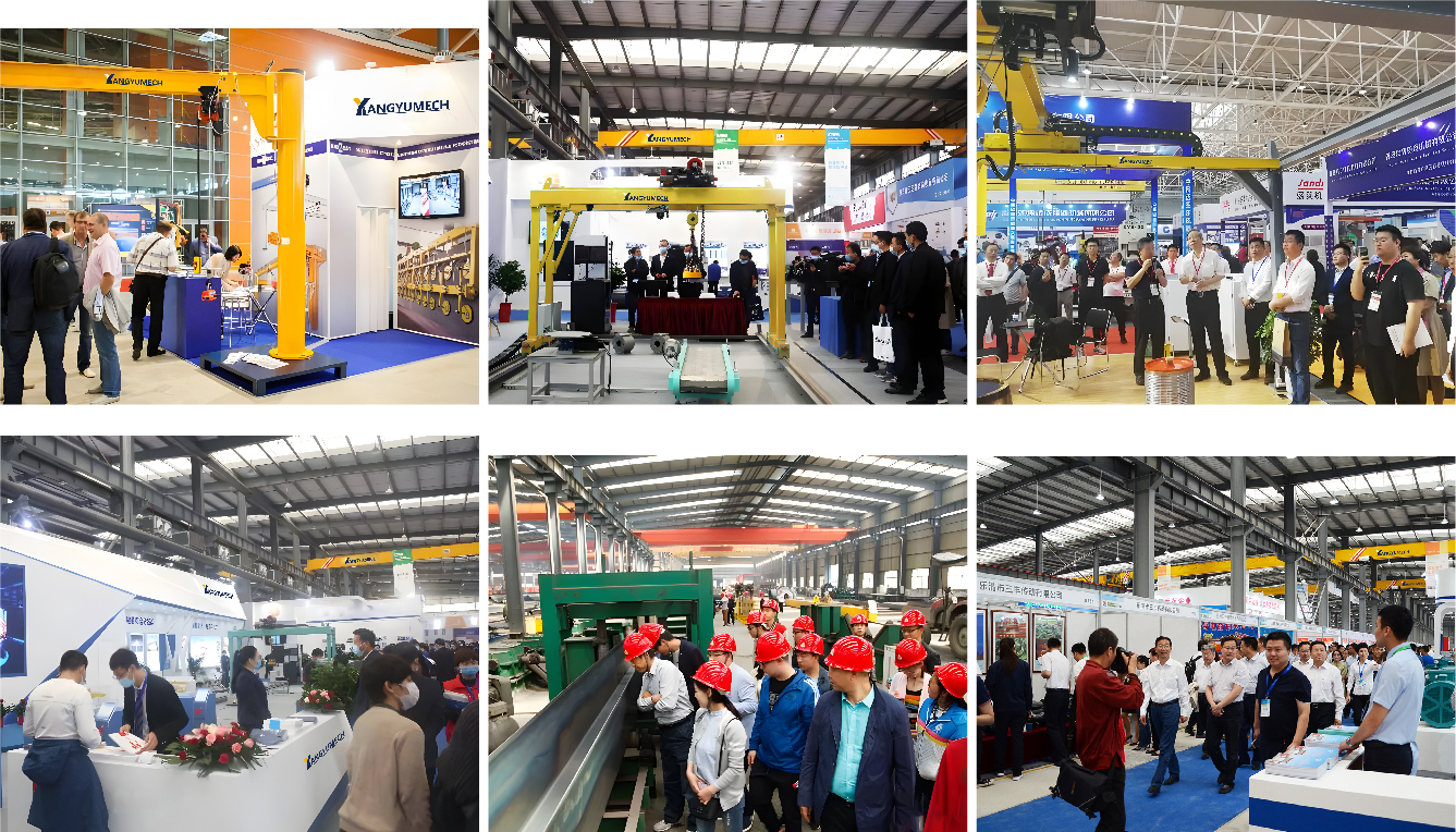 Single Girder Overhead Crane Exhibitions and Customer Visits