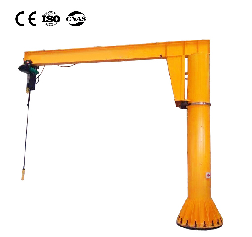 Manual column-mounted cantilever crane