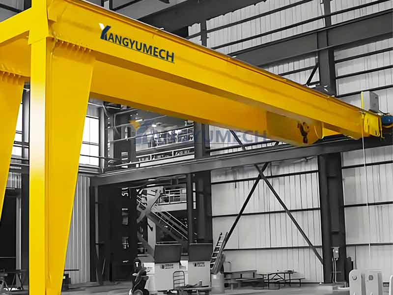 Semi-gantry-double-girder-crane-for-sale