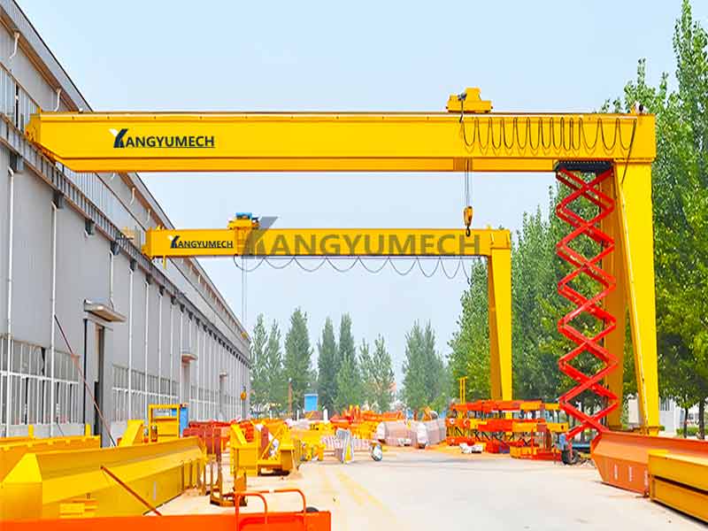 Semi-gantry-double-girder-upstream-crane-for-sale